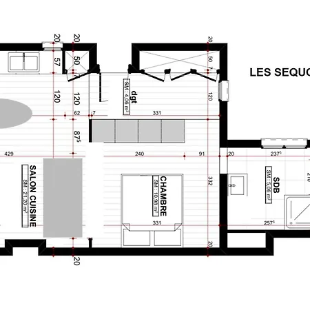 公寓 Les Sequoias #maisonsavaron - Loft 52m2 克莱蒙费朗